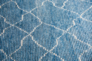Rizzy Home Berkley BK993A Blue Dimonds/Lines Area Rug