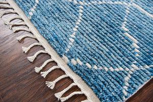 Rizzy Home Berkley BK993A Blue Dimonds/Lines Area Rug