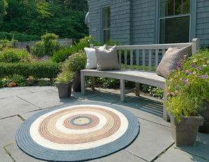 Colonial Mills Brooklyn BN59 Blue Haze Indoor/Outdoor Area Rug