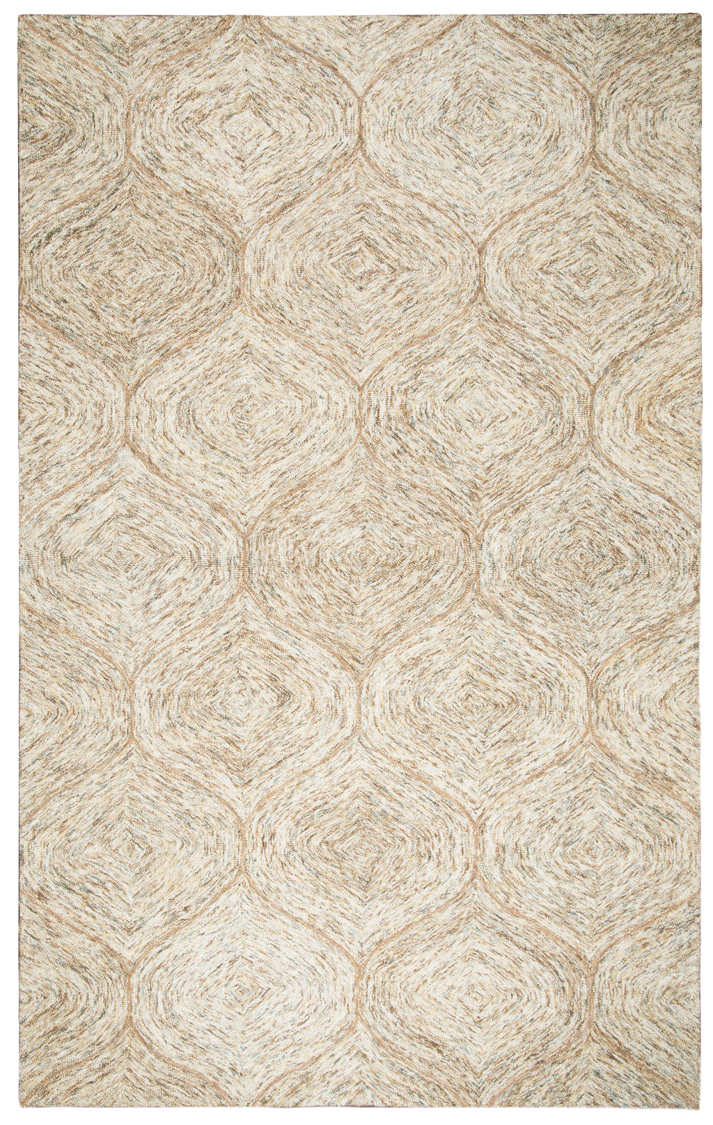 Rizzy Home Brindleton BR361A Brown Trellis Area Rug