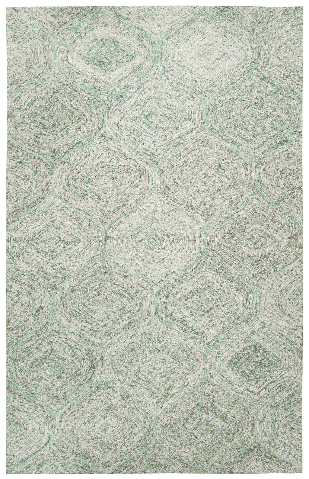 Rizzy Home Brindleton BR364A Green Trellis Area Rug
