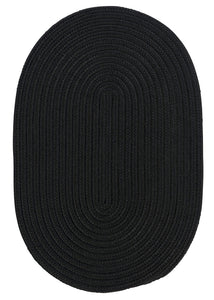 Colonial Mills Boca Raton BR42 Black Indoor/Outdoor Area Rug