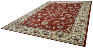 Rizzy Home Bay Side BS3579 Burgundy Border Area Rug