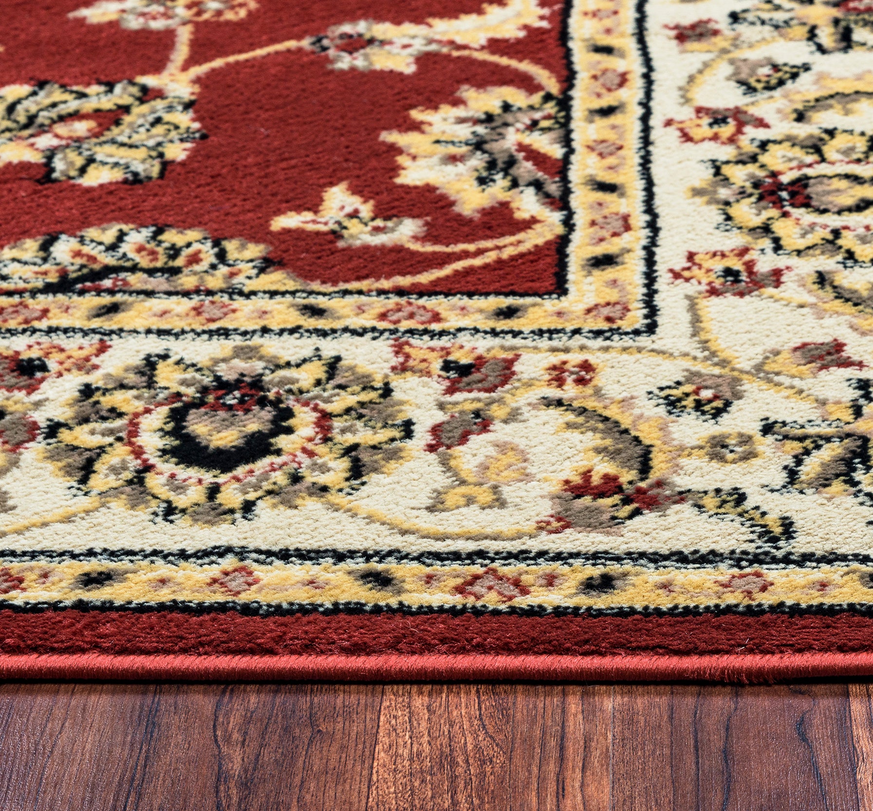Rizzy Home Bay Side BS3579 Burgundy Border Area Rug