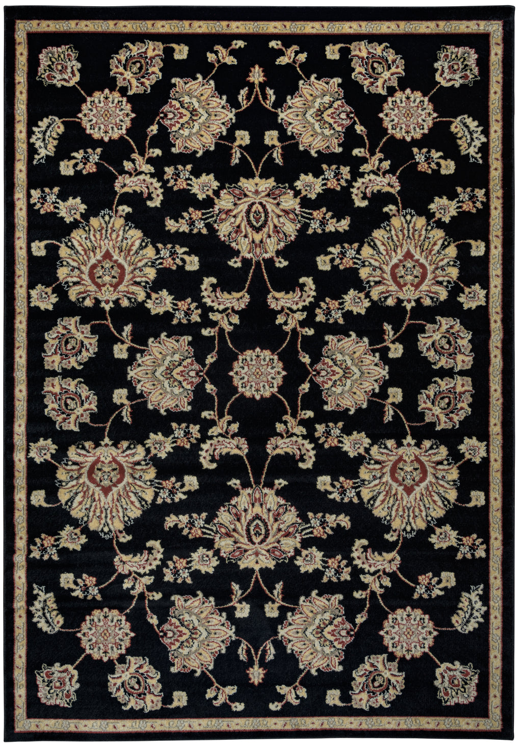 Rizzy Home Bay Side BS3581 Black Ornamental Area Rug