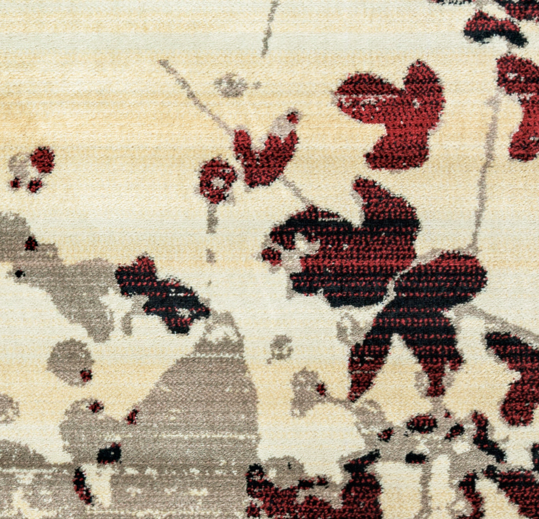 Rizzy Home Bay Side BS3584 Ivory Floral Area Rug
