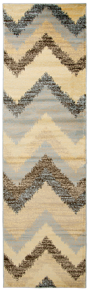 Rizzy Home Bay Side BS3594 Multi-Colored Chevron Area Rug