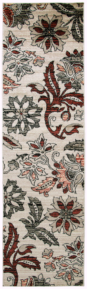 Rizzy Home Bay Side BS3652 Khaki Floral Area Rug