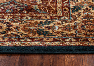 Rizzy Home Bellevue BV3199 Khaki Border Area Rug