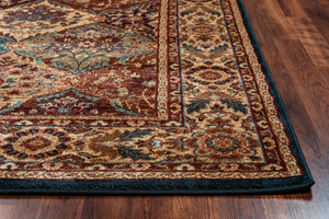 Rizzy Home Bellevue BV3199 Khaki Border Area Rug