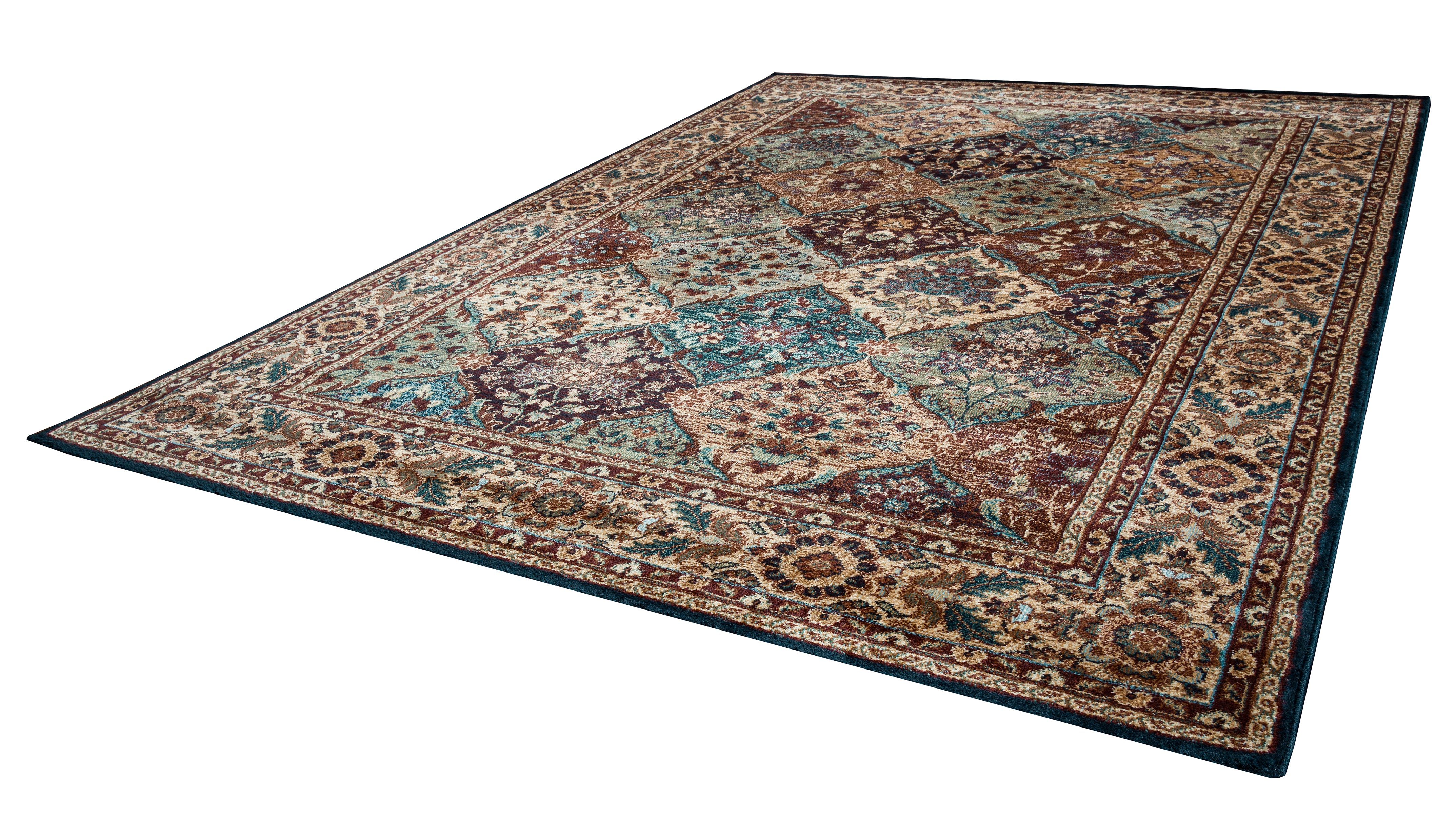 Rizzy Home Bellevue BV3199 Khaki Border Area Rug