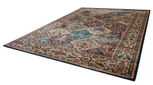 Rizzy Home Bellevue BV3199 Khaki Border Area Rug