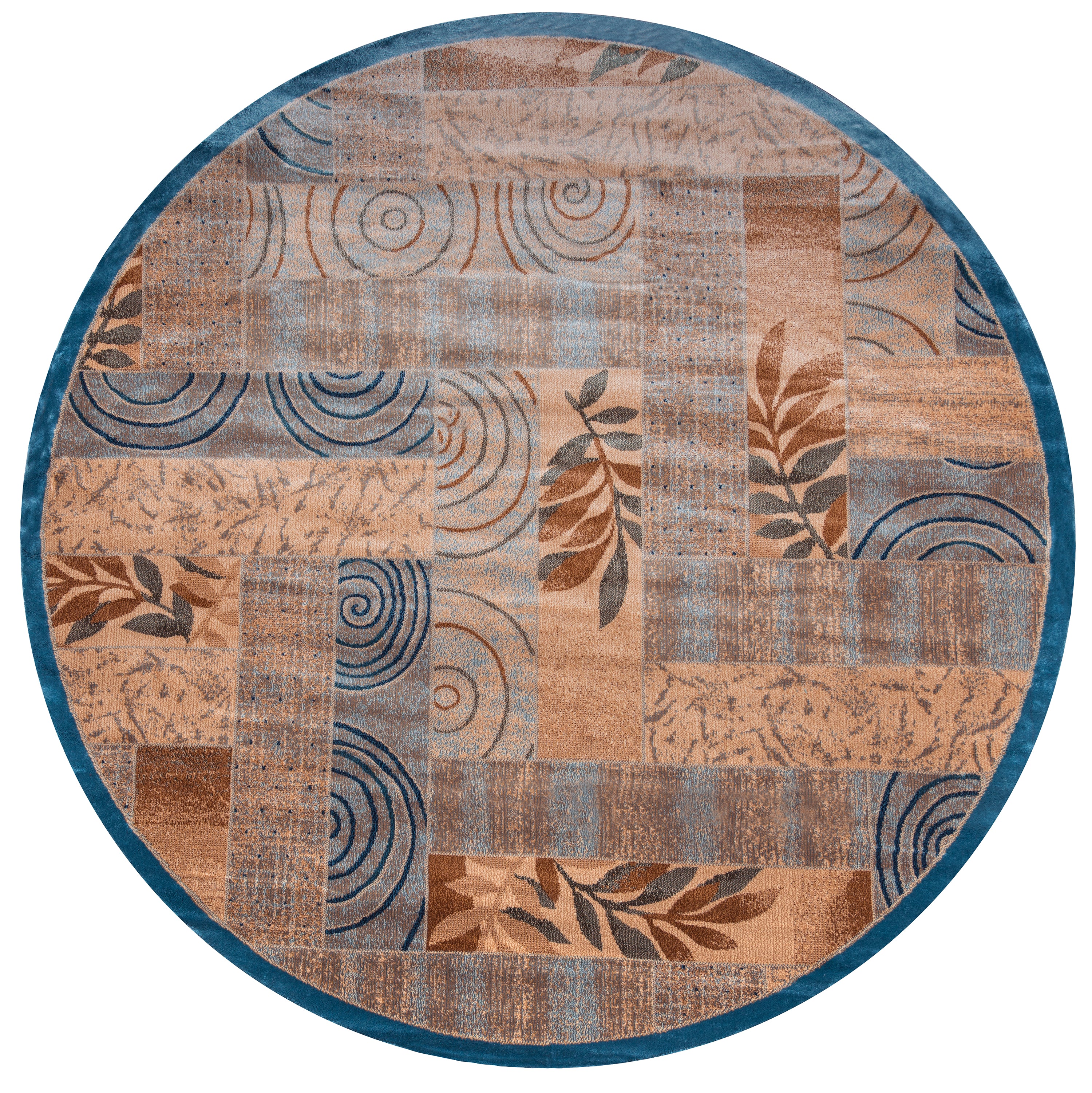 Rizzy Home Bellevue BV3203 Blue Abstract Area Rug