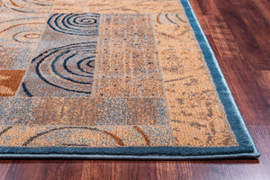 Rizzy Home Bellevue BV3203 Blue Abstract Area Rug