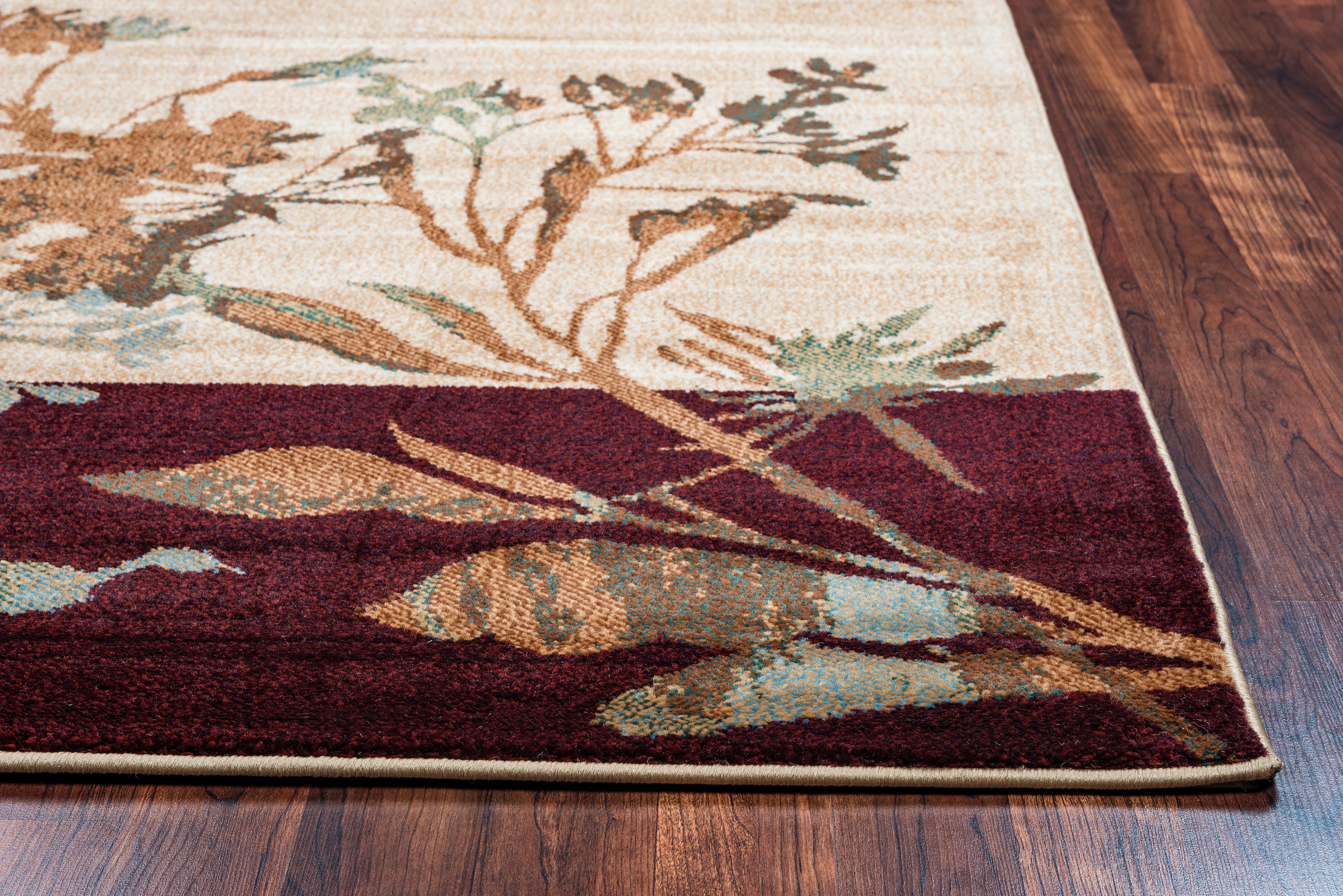 Rizzy Home Bellevue BV3426 Multi-Colored Block/ Floral Area Rug
