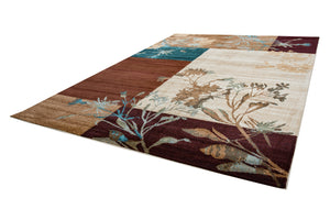 Rizzy Home Bellevue BV3426 Multi-Colored Block/ Floral Area Rug