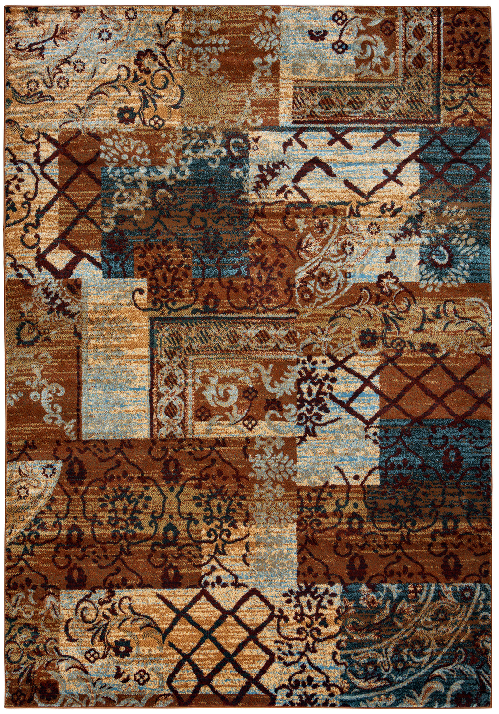 Rizzy Home Bellevue BV3698 Multi-Colored Patchwork Area Rug