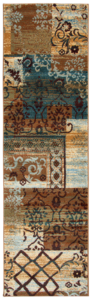 Rizzy Home Bellevue BV3698 Multi-Colored Patchwork Area Rug