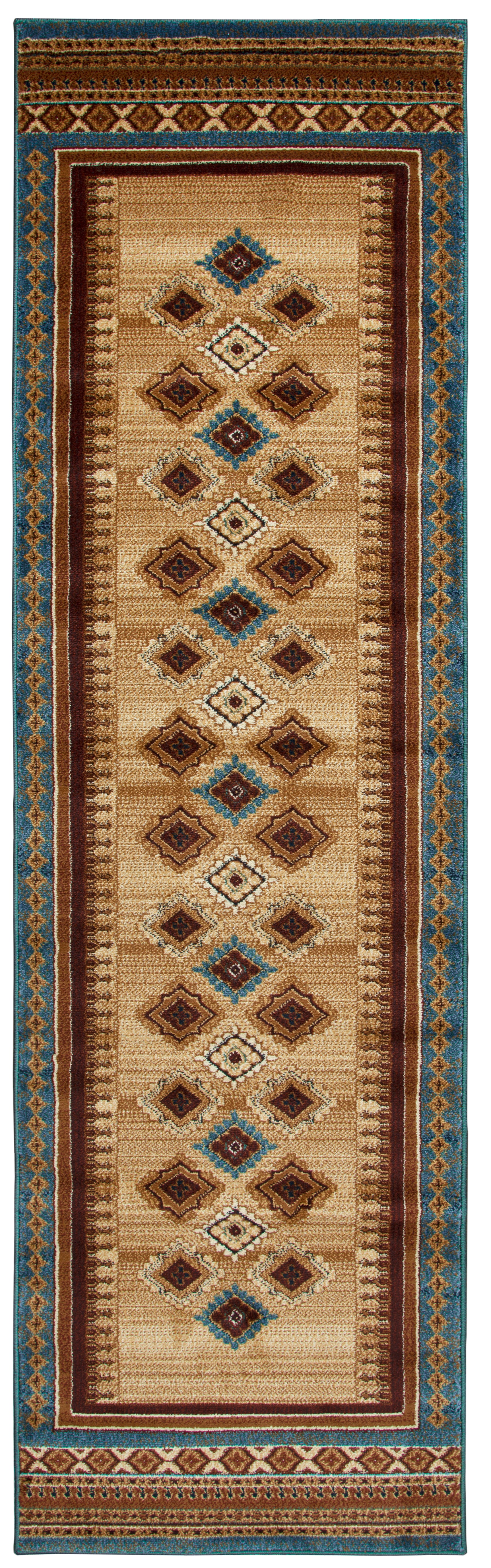 Rizzy Home Bellevue BV3712 Tan/ Ivory/Brown Southwest/ Tribal Area Rug