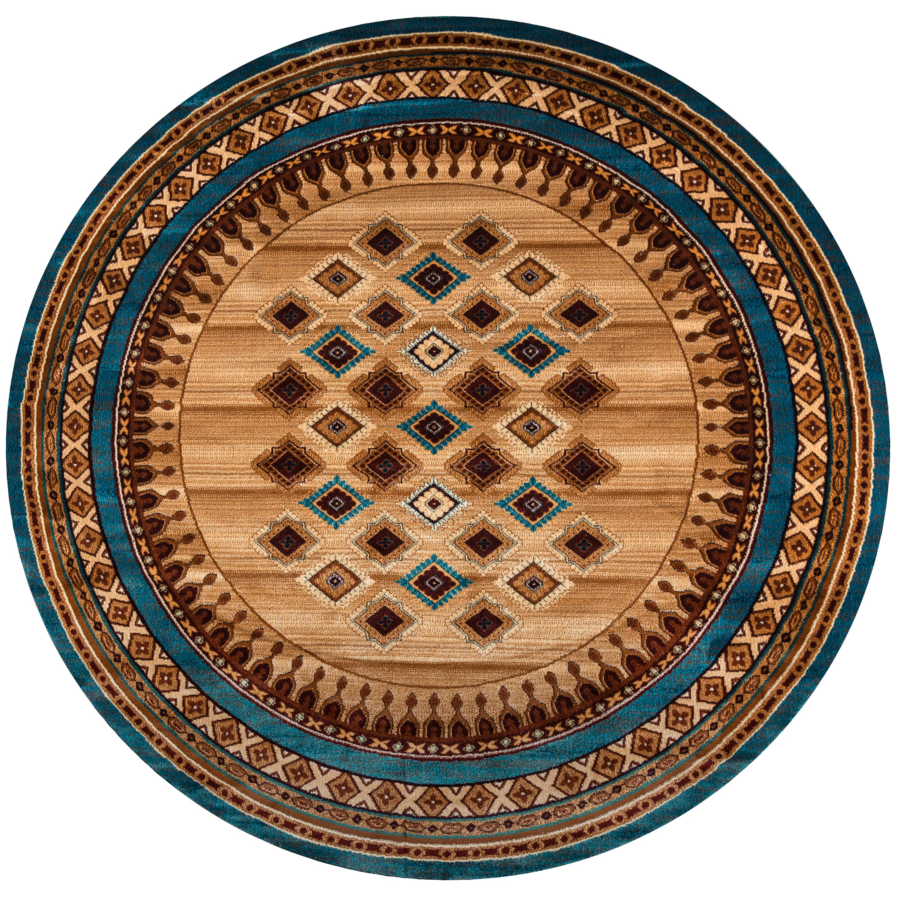 Rizzy Home Bellevue BV3712 Tan/ Ivory/Brown Southwest/ Tribal Area Rug