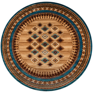 Rizzy Home Bellevue BV3712 Tan/ Ivory/Brown Southwest/ Tribal Area Rug