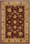 Rizzy Home Bellevue BV3713 Burgundy Border Area Rug