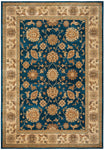 Rizzy Home Bellevue BV3714 Blue Border Area Rug