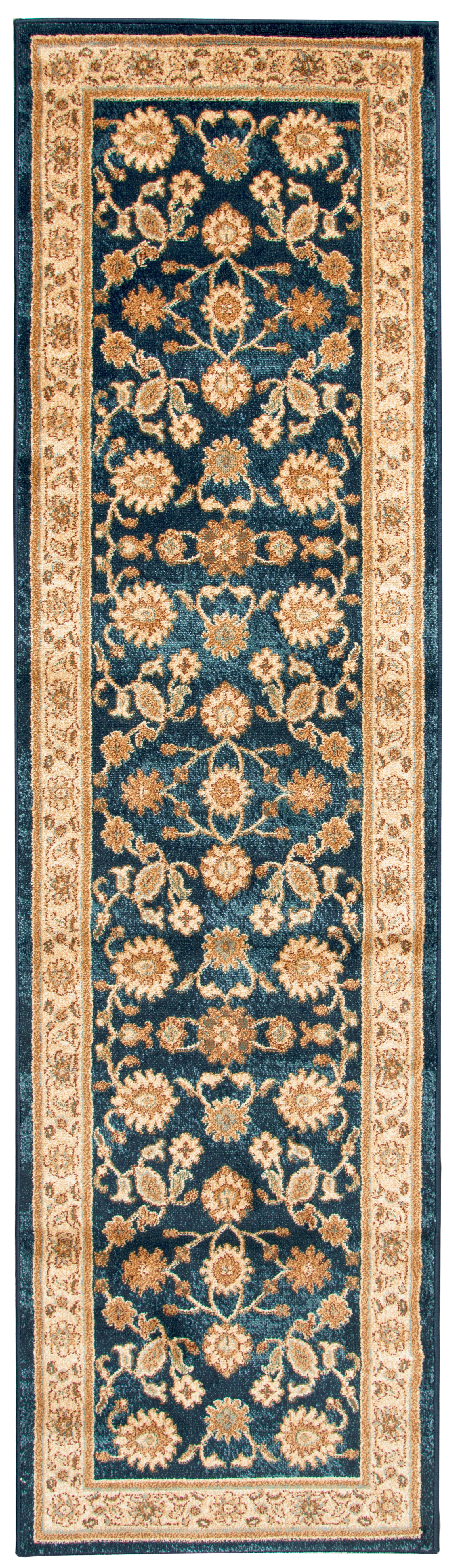 Rizzy Home Bellevue BV3714 Blue Border Area Rug