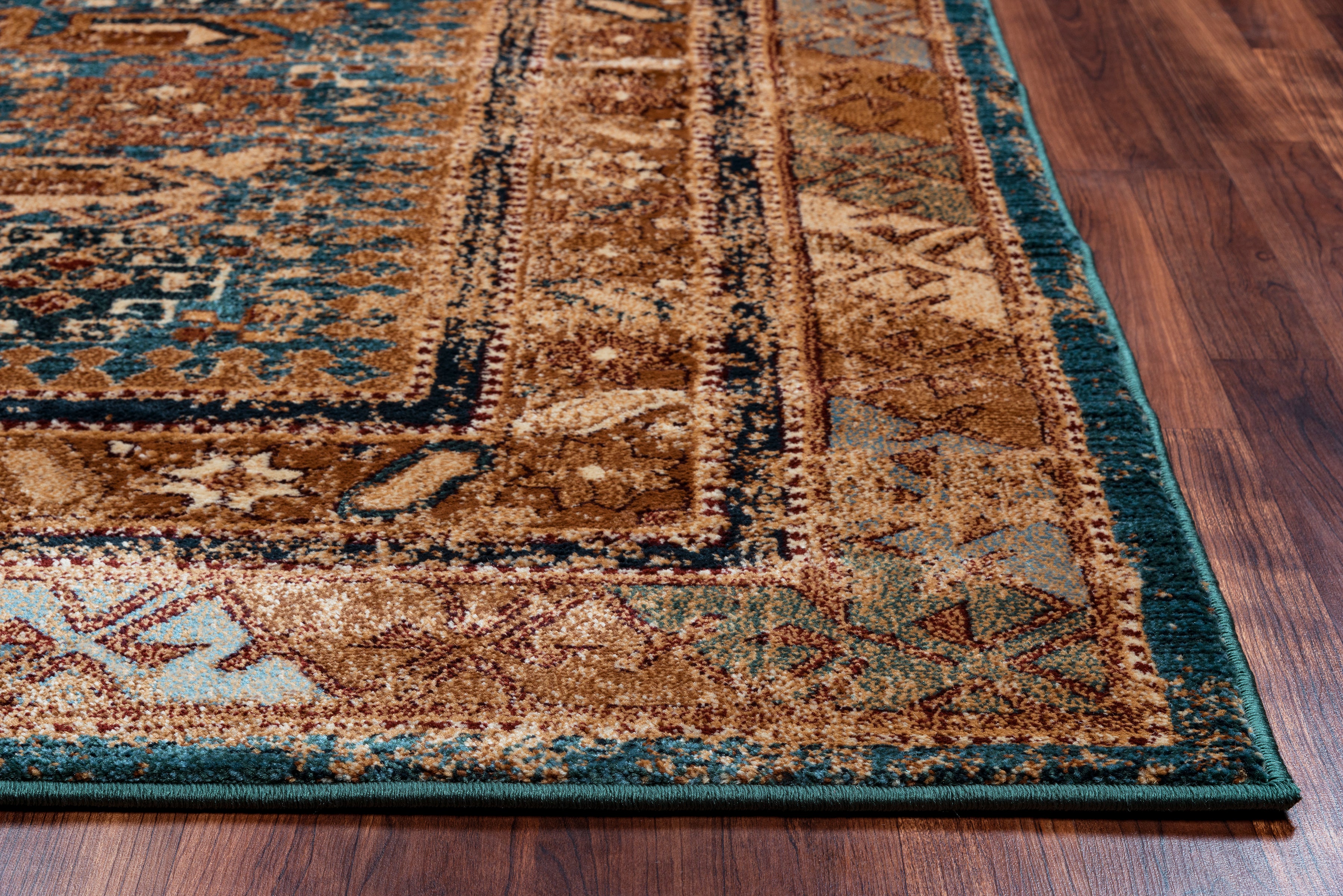 Rizzy Home Bellevue BV3728 Blue Border Area Rug