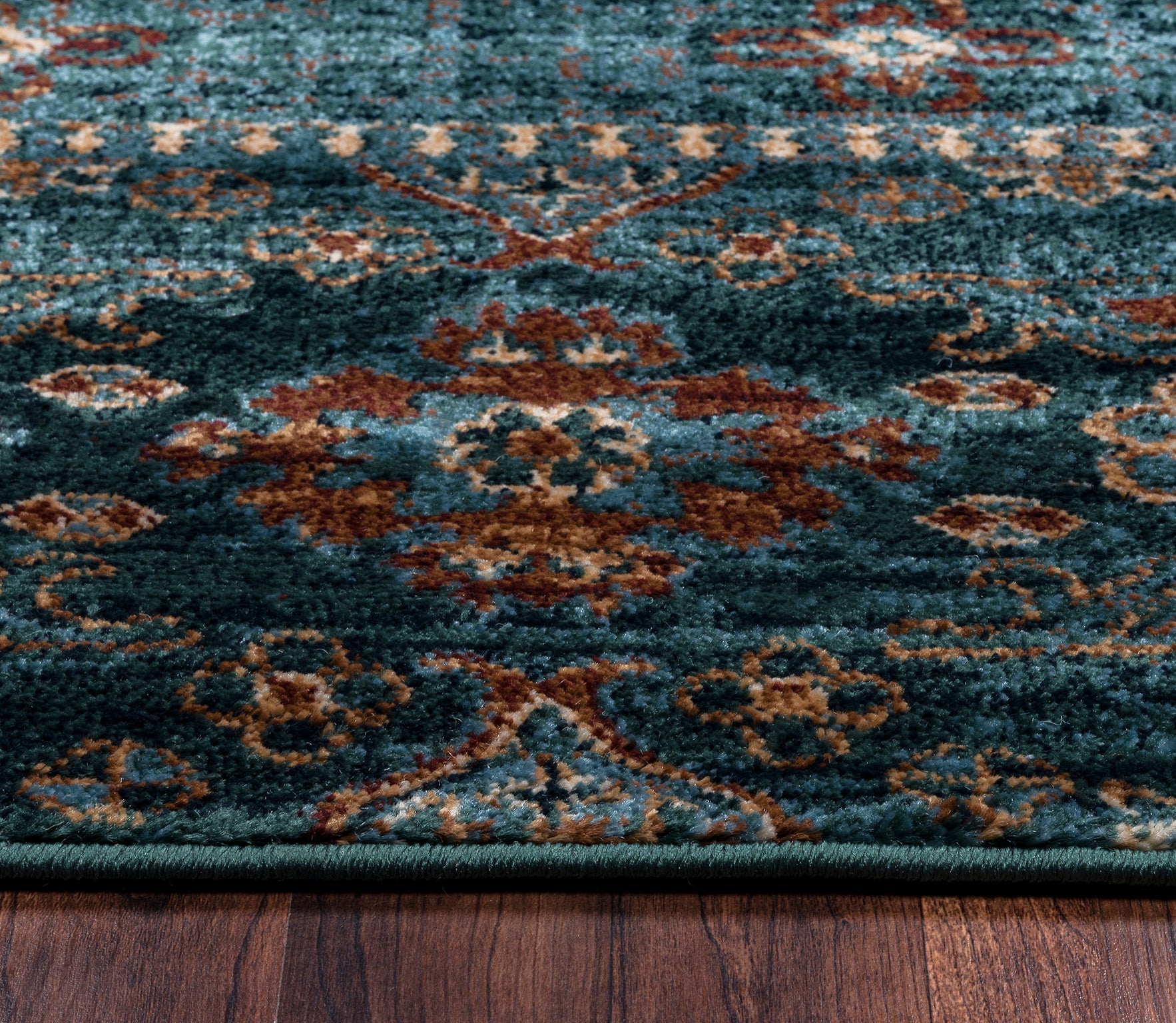 Rizzy Home Bellevue BV3954 Blue Border Area Rug