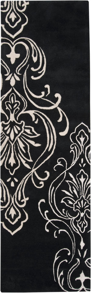 Surya Modern Classics CAN1951 Black/Brown Designer Area Rug