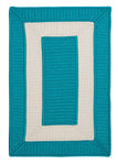 Colonial Mills Rope Walk CB92 Turquoise Indoor/Outdoor Area Rug