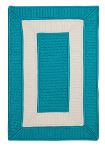 Colonial Mills Rope Walk CB92 Turquoise Indoor/Outdoor Area Rug