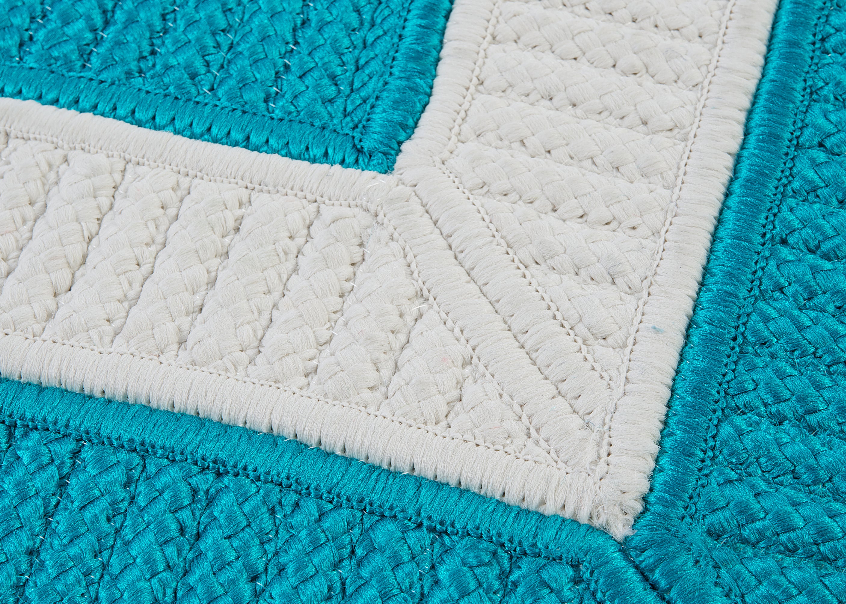 Colonial Mills Rope Walk CB92 Turquoise Indoor/Outdoor Area Rug