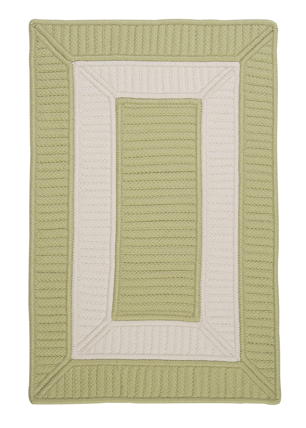 Colonial Mills Rope Walk CB96 Celery Indoor/Outdoor Area Rug