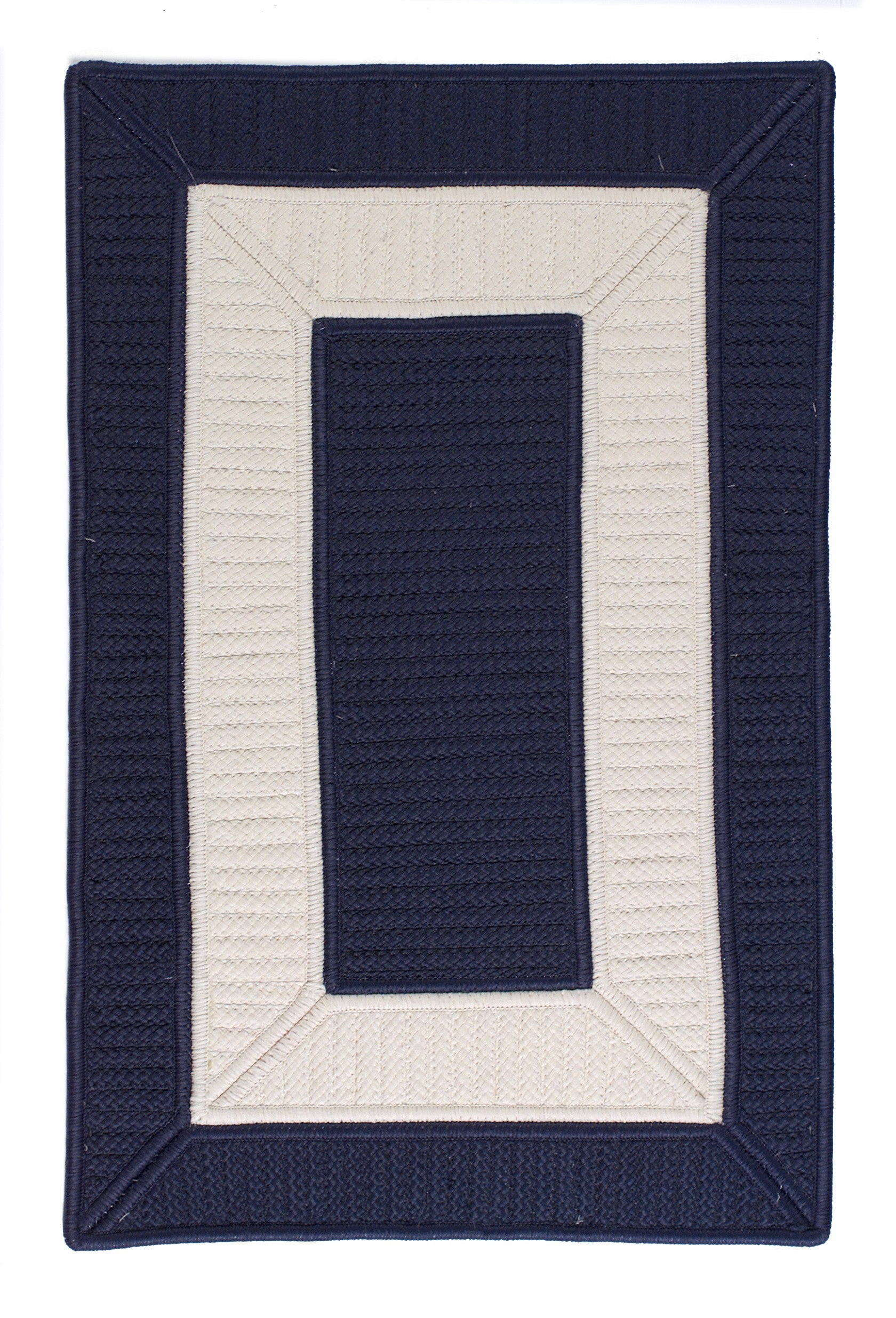 Colonial Mills Rope Walk CB99 Navy Indoor/Outdoor Area Rug