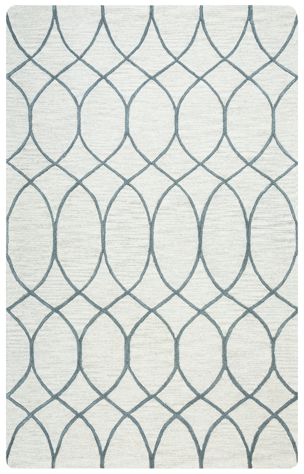Rizzy Home Caterine CE9482 Khaki Trellis Area Rug