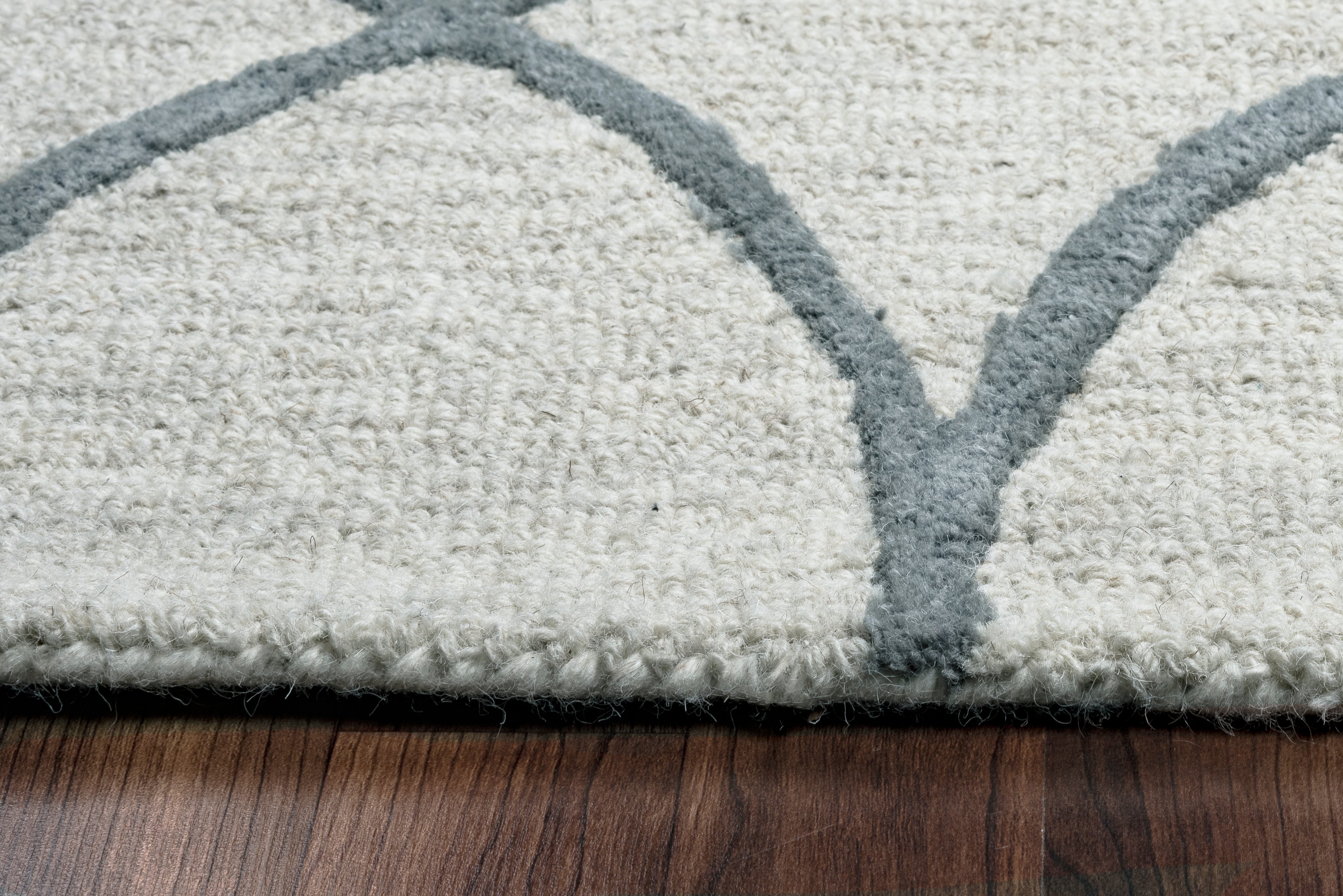 Rizzy Home Caterine CE9482 Khaki Trellis Area Rug