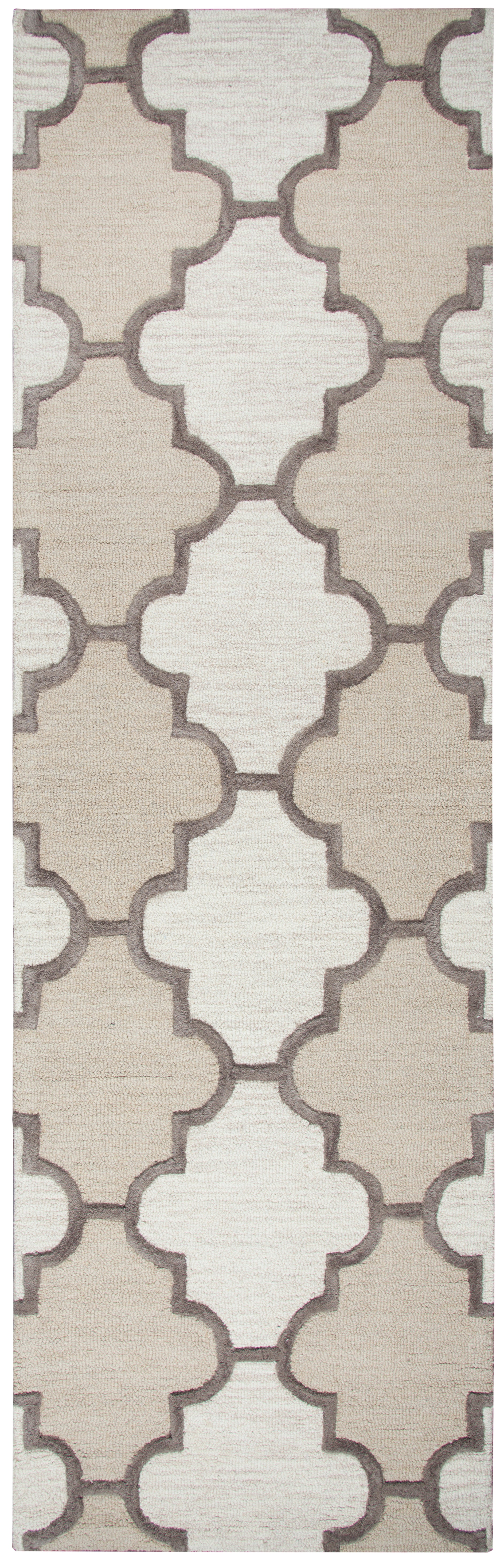Rizzy Home Caterine CE9533 Ivory Trellis Area Rug