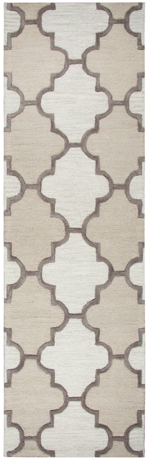 Rizzy Home Caterine CE9533 Ivory Trellis Area Rug