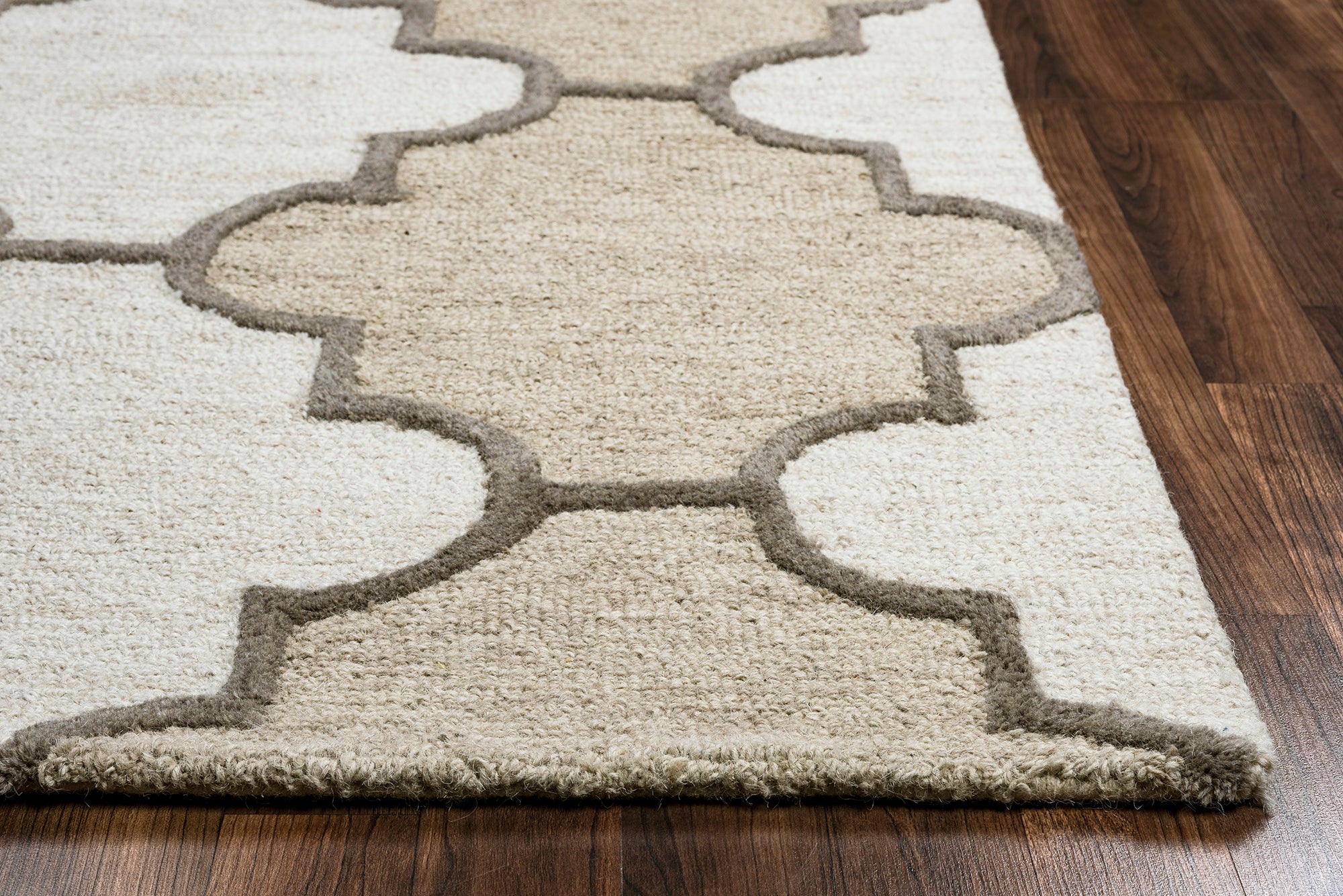 Rizzy Home Caterine CE9533 Ivory Trellis Area Rug