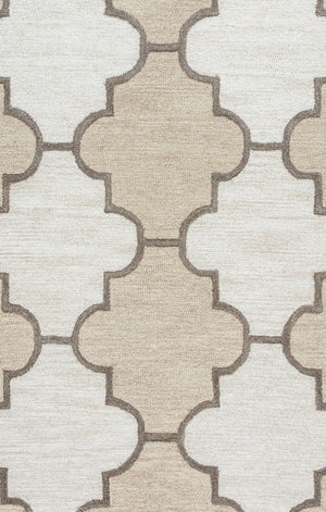 Rizzy Home Caterine CE9533 Ivory Trellis Area Rug