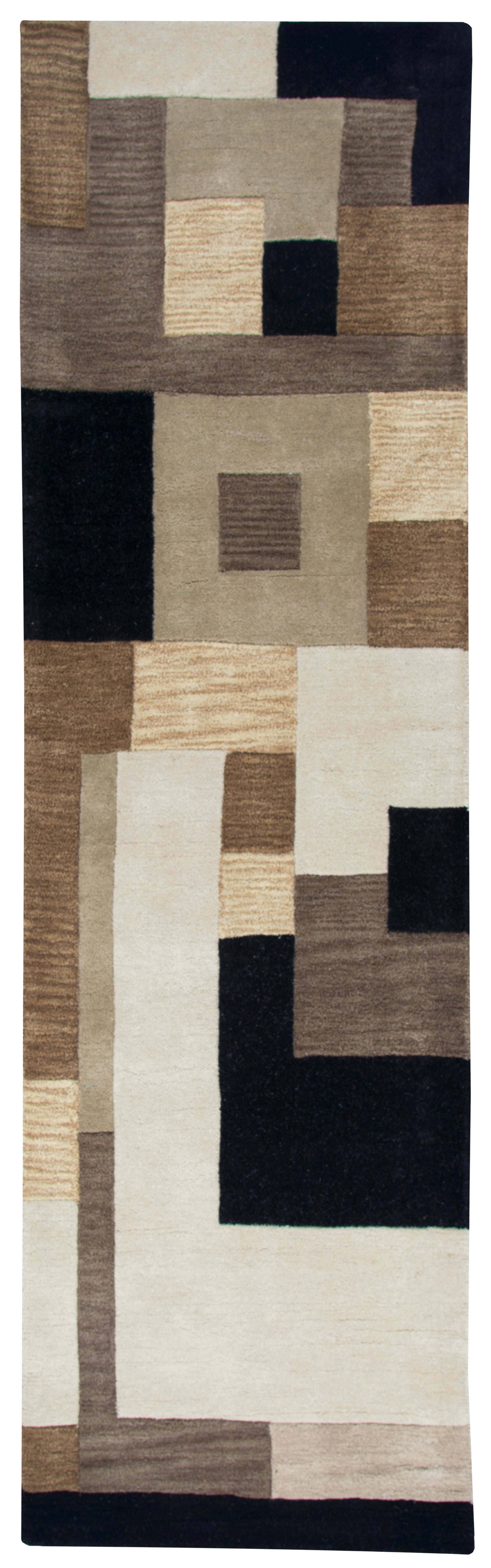 Rizzy Home Craft CF0786 Multi-Colored Block Area Rug