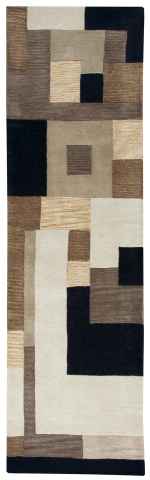 Rizzy Home Craft CF0786 Multi-Colored Block Area Rug