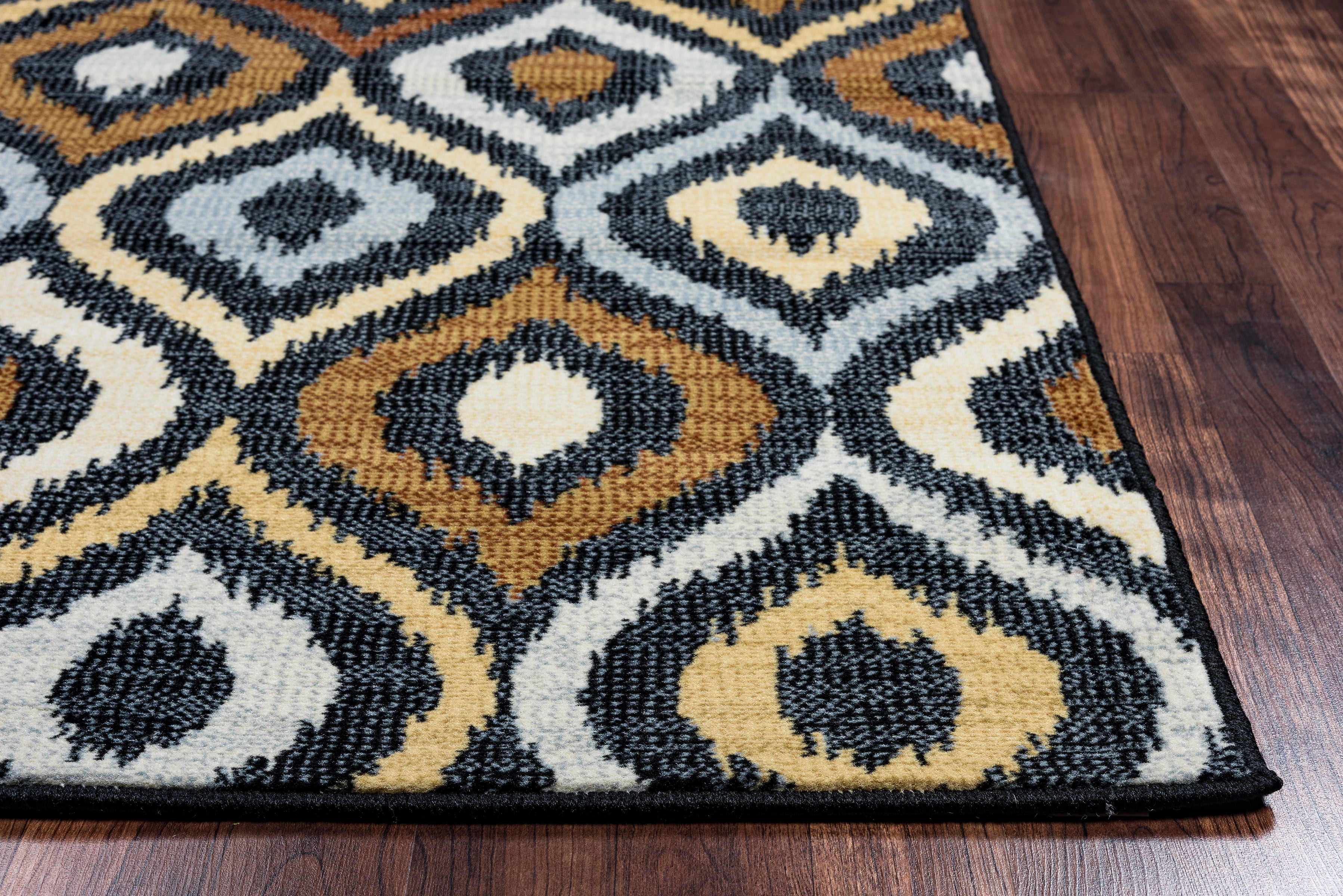 Rizzy Home Carrington CG4801 Black Trellis Area Rug