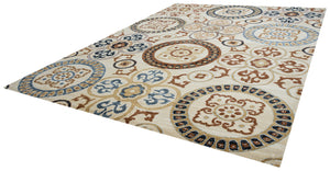 Rizzy Home Carrington CG4802 Ivory Medallion Area Rug