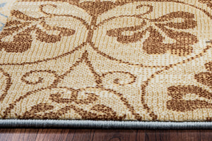 Rizzy Home Carrington CG4852 Ivory/Camel Patchwork Area Rug