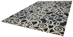 Rizzy Home Carrington CG4853 Black Trellis Area Rug