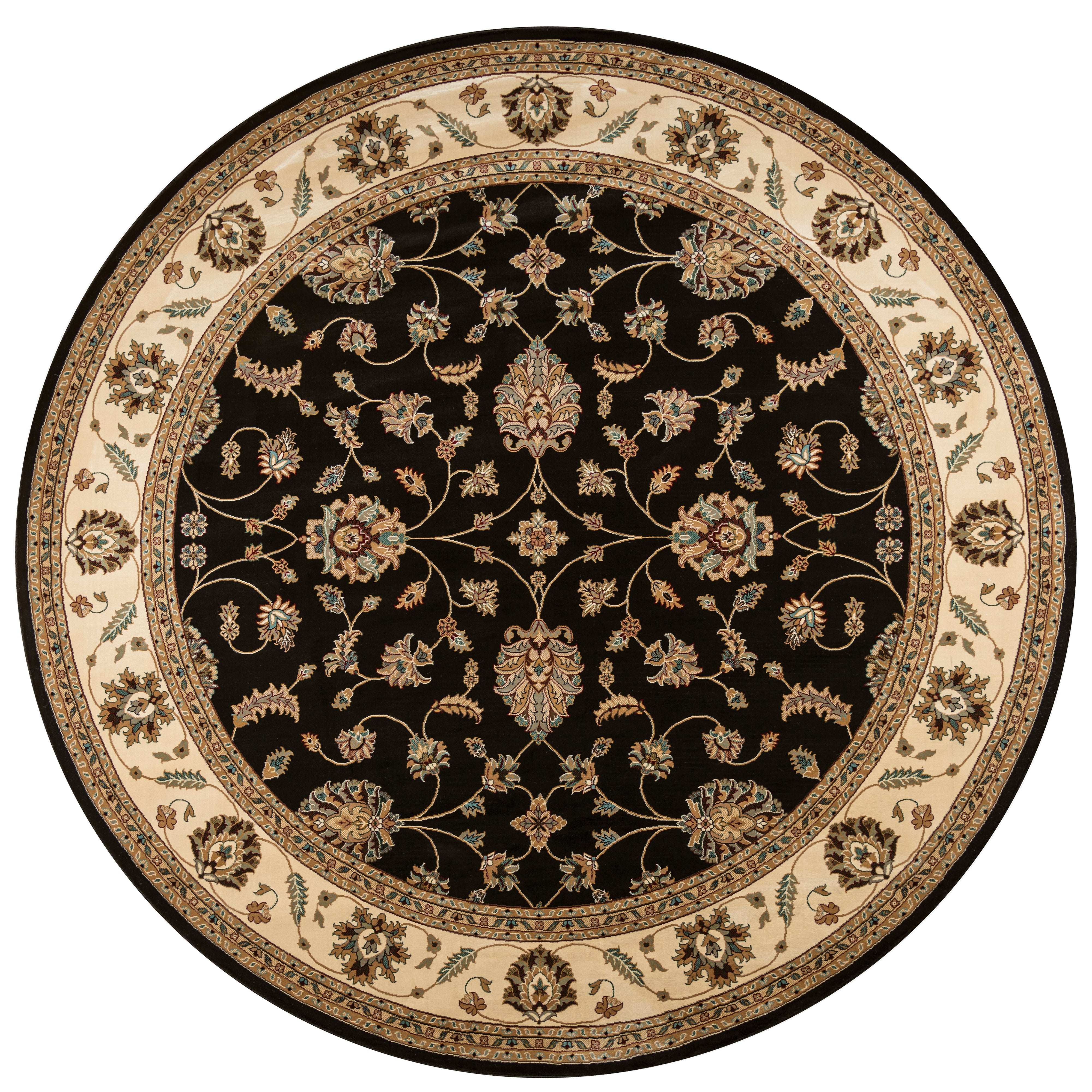 Rizzy Home Chateau CH4218 Black Border Area Rug