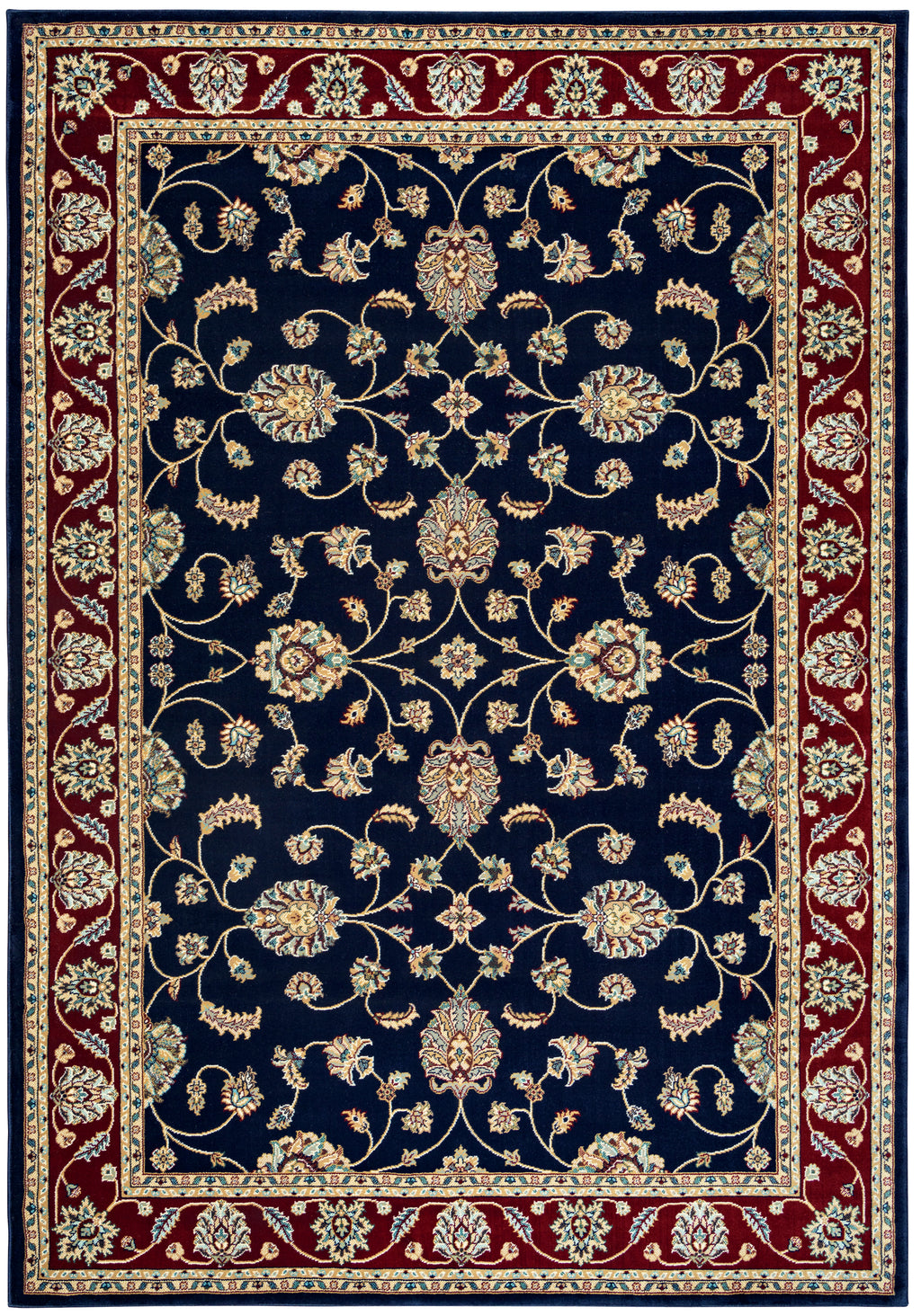 Rizzy Home Chateau CH4219 Black Border Area Rug